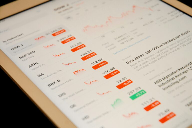 Tampilan dashboard laporan profitabilitas logistik otomatis di layar tablet dan smartphone
